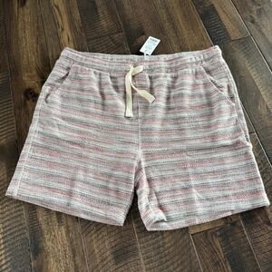 Marine Layer NWT Moonstone Beach Shorts Mens XL Multi Stripe Cotton Knit